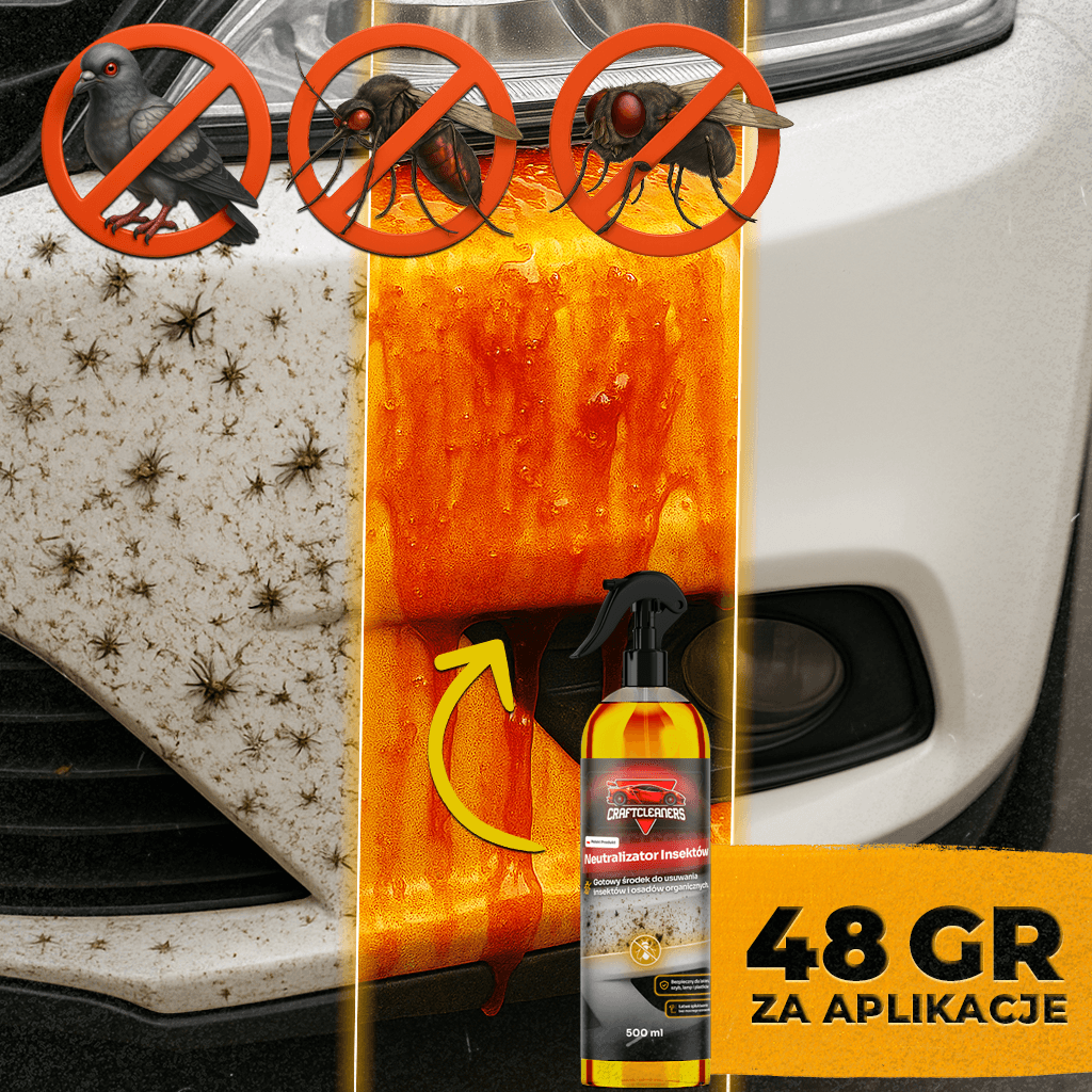 Neutralizator Insektów (Bug Remover) - Środek do usuwania owadów z lakieru, szyb, lamp i plastików.